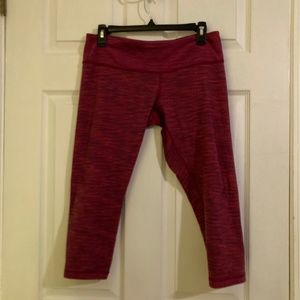 Lululemon Maroon Burgundy Leggings w/ Hidden Front Pocket